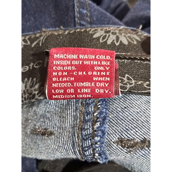 Merona Womens Dark Wash Straight Leg Stretch Jeans Size 10R Cotton Blend - Picture 4 of 11